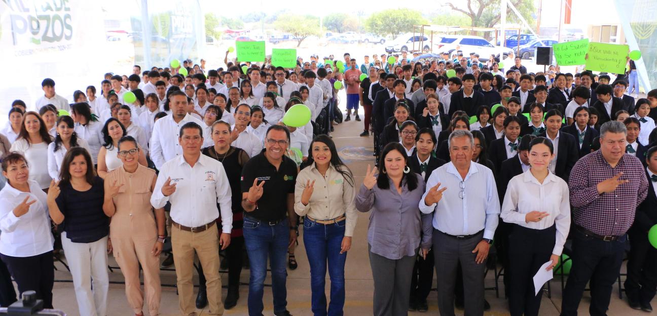 Villa de Pozos iniciamos la construcción de 3 nuevos salones y obras complementarias