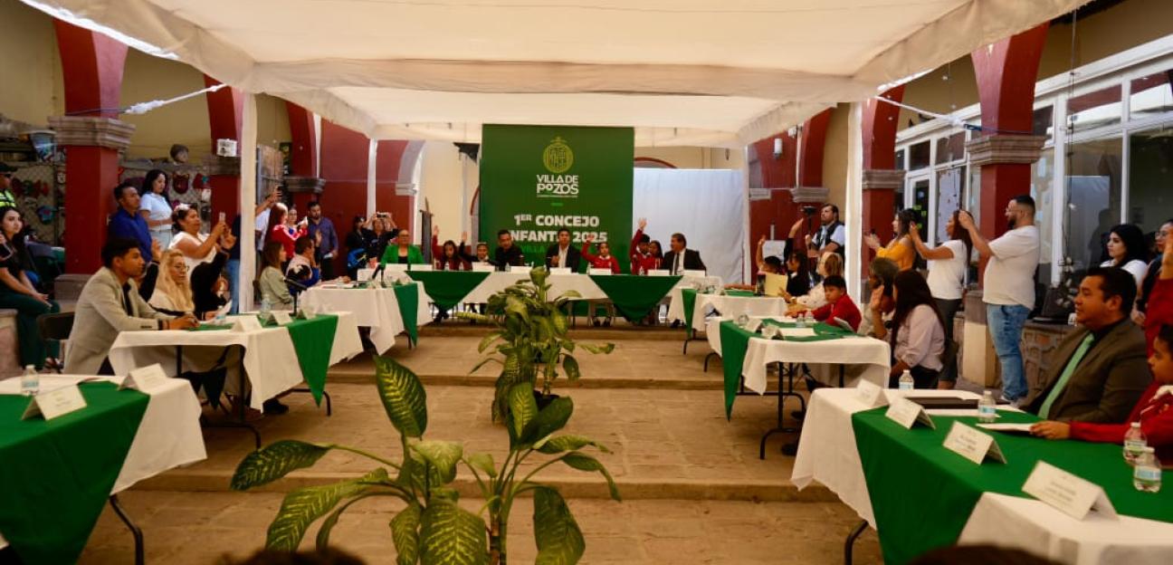 VILLA DE POZOS ESCUCHA VOZ DE LA NIÑEZ EN PRIMER CONCEJO INFANTIL