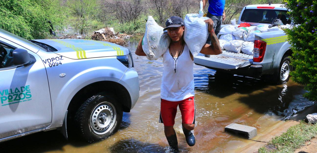 COORDINACIÓN ENTRE VILLA DE POZOS Y CONAGUA PARA MITIGAR EFECTOS DE INUNDACIONES