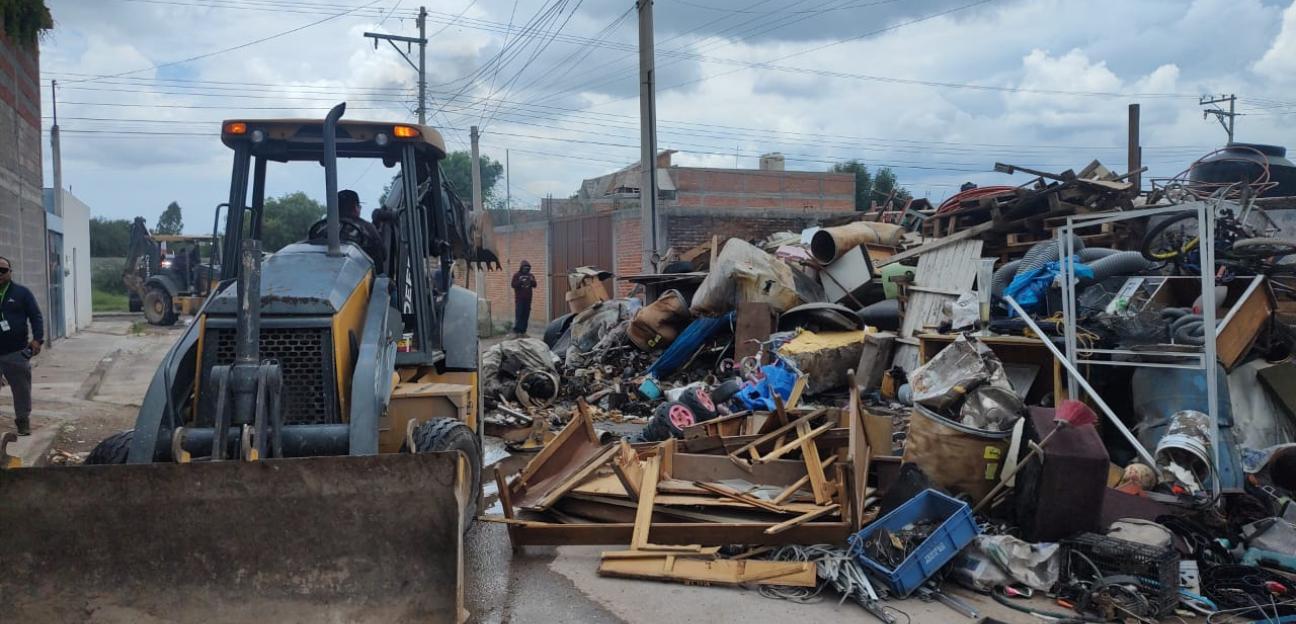 VILLA DE POZOS REFUERZA ACCIONES PARA ERRADICAR ZONAS DE RIESGO