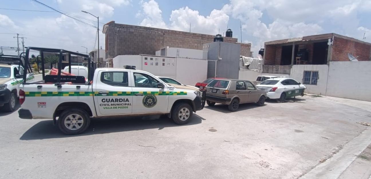 VILLA DE POZOS RECUPERA ESPACIOS CON RETIRO DE VEHÍCULOS ABANDONADOS