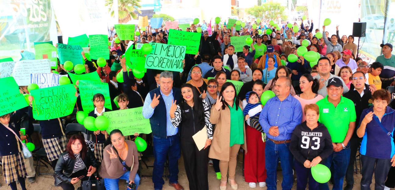 COMENZÓ LA TRANSFORMACIÓN EN LA COLONIA RANCHO LA LIBERTAD EN VILLA DE POZOS