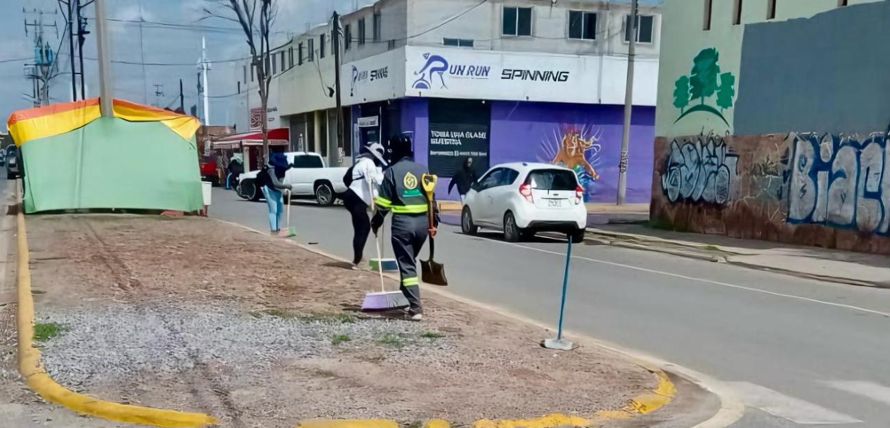 VILLA DE POZOS REFUERZA LIMPIEZA EN INMEDIACIONES DEL ANTIGUO RASTRO
