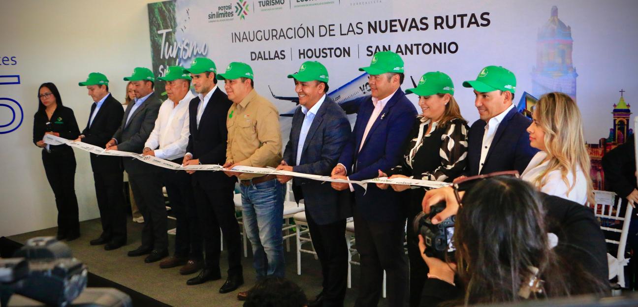 VILLA DE POZOS CELEBRA INAUGURACIÓN DE NUEVAS RUTAS AÉREAS INTERNACIONALES