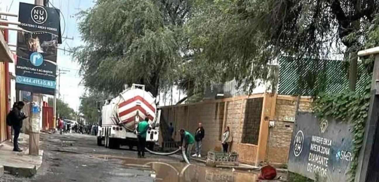 GOBIERNO DE POZOS ATIENDE DRENAJE EN GALEANA