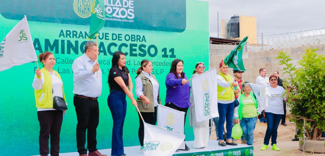 COMENZÓ REHABILITACIÓN DE CALLE ACCESO 11 EN VILLA DE POZOS