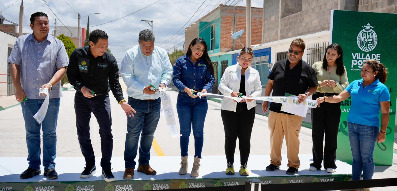 VILLA DE POZOS AVANZA EN CONECTIVIDAD: ENTREGA OBRA EN LA LIBERTAD