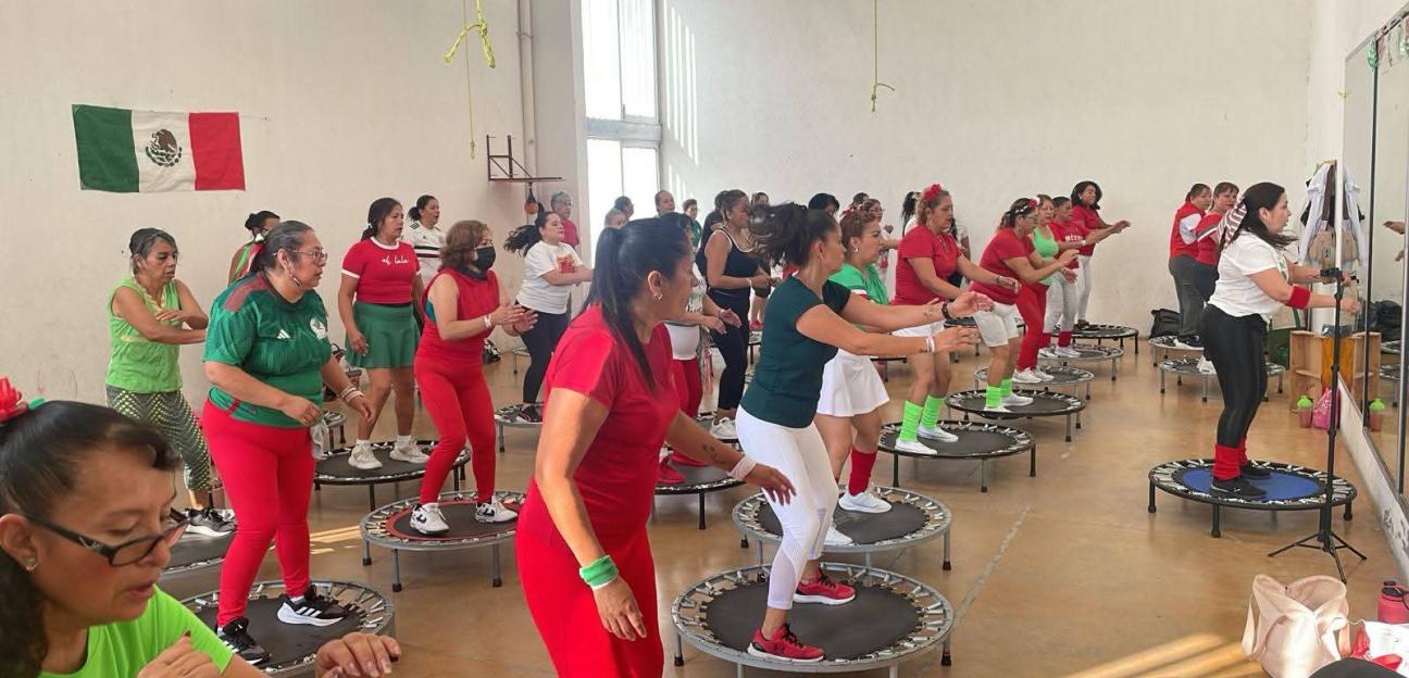 VILLA DE POZOS CELEBRA MES PATRIO CON CLASES DEPORTIVAS