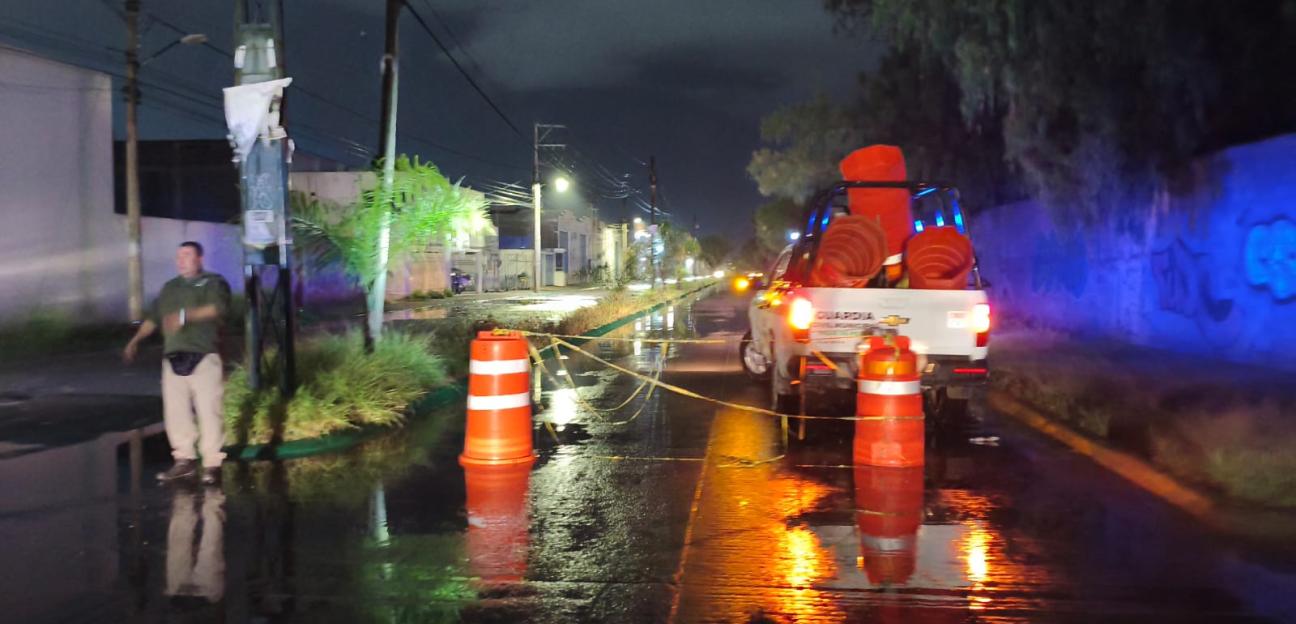 VILLA DE POZOS INMPLEMENTÓ OPERATIVO POR LLUVIAS
