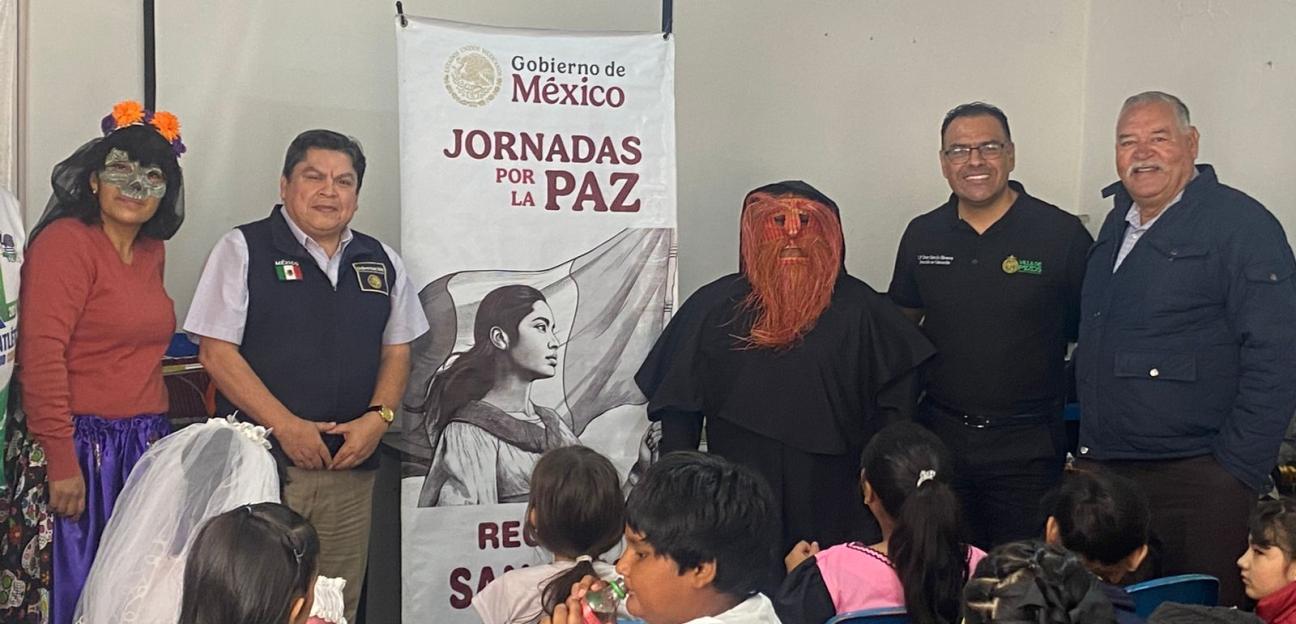 REALIZAN JORNADA DE LA PAZ EN ESCUELAS DE VILLA DE POZOS