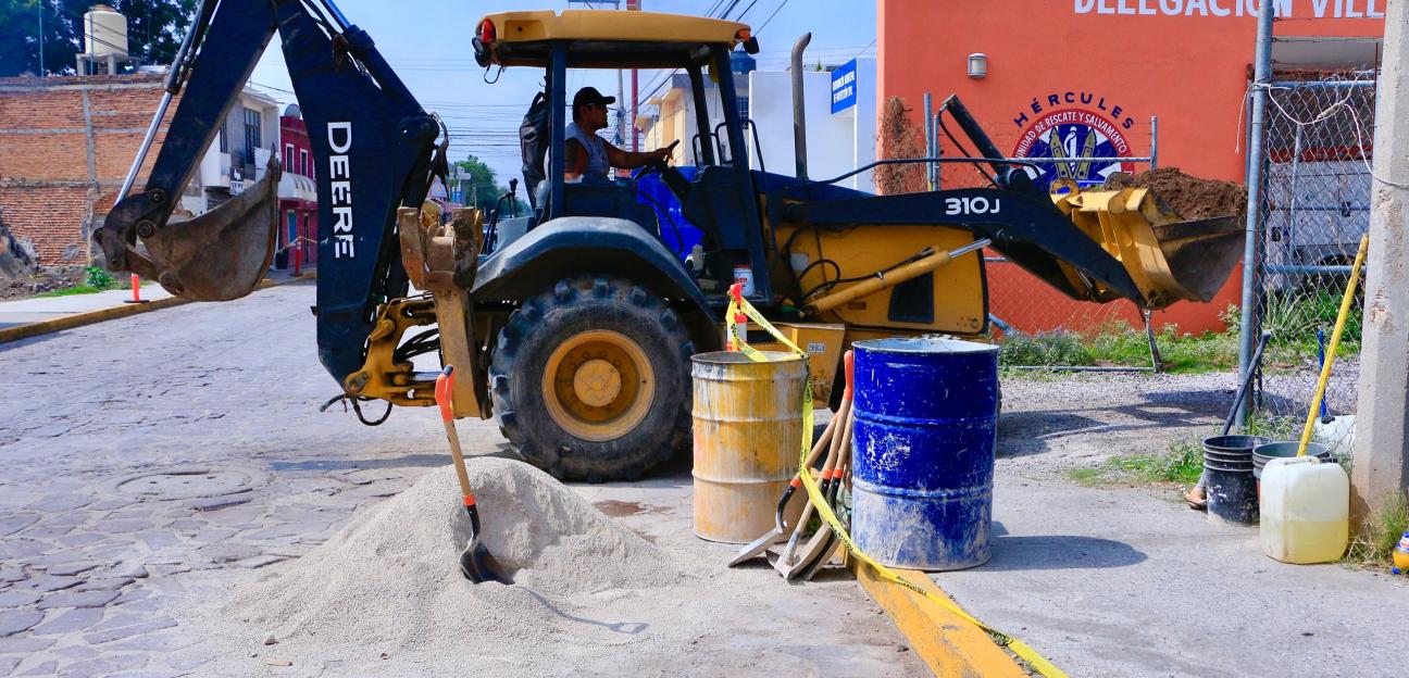 MEJORAN VIALIDADES EN VILLA DE POZOS CON PROGRAMA DE BACHEO EMERGENTE