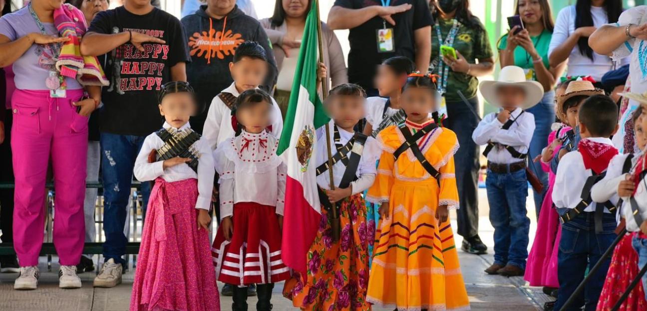 FOMENTAN VALORES PATRIOS EN NIÑEZ DE VILLA DE POZOS