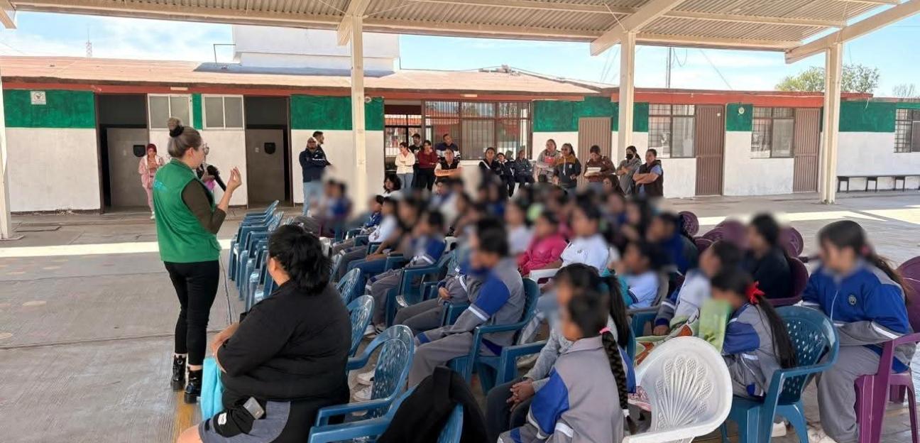 PROMUEVEN HIGIENE MENSTRUAL EN ESCUELAS DE VILLA DE POZOS
