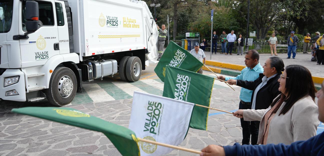 REFUERZAN RECOLECCIÓN DE RESIDUOS CON FLOTILLA VEHICULAR EN VILLA DE POZOS