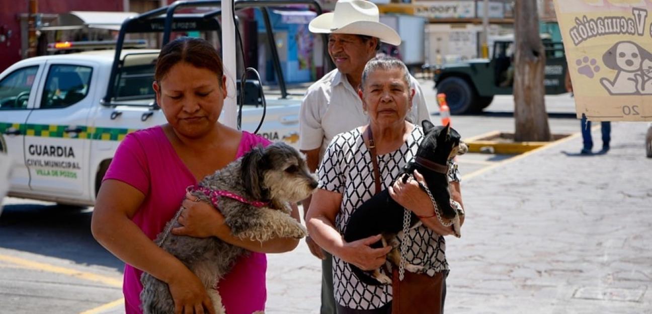 PROTEGEN A MASCOTAS DE VILLA DE POZOS CON VACUNACIÓN ANTIRRÁBICA