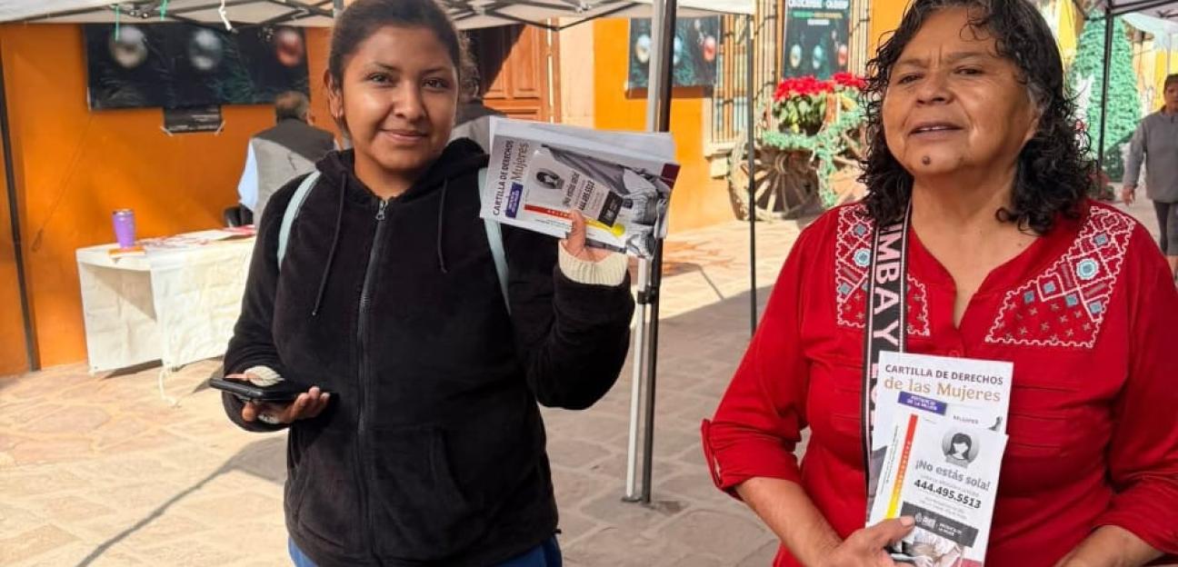 FORTALECEN DIFUSIÓN DE DERECHOS DE MUJERES EN VILLA DE POZOS