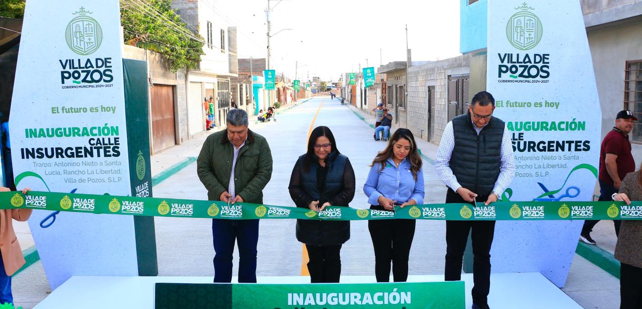 PATY ARADILLAS ENTREGA REHABILITACIÓN DE LA CALLE INSURGENTES EN RANCHO LA LIBERTAD