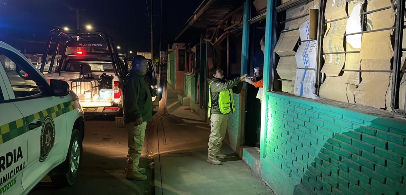 VILLA DE POZOS BRINDÓ APOYO ANTE BAJAS TEMPERATURAS