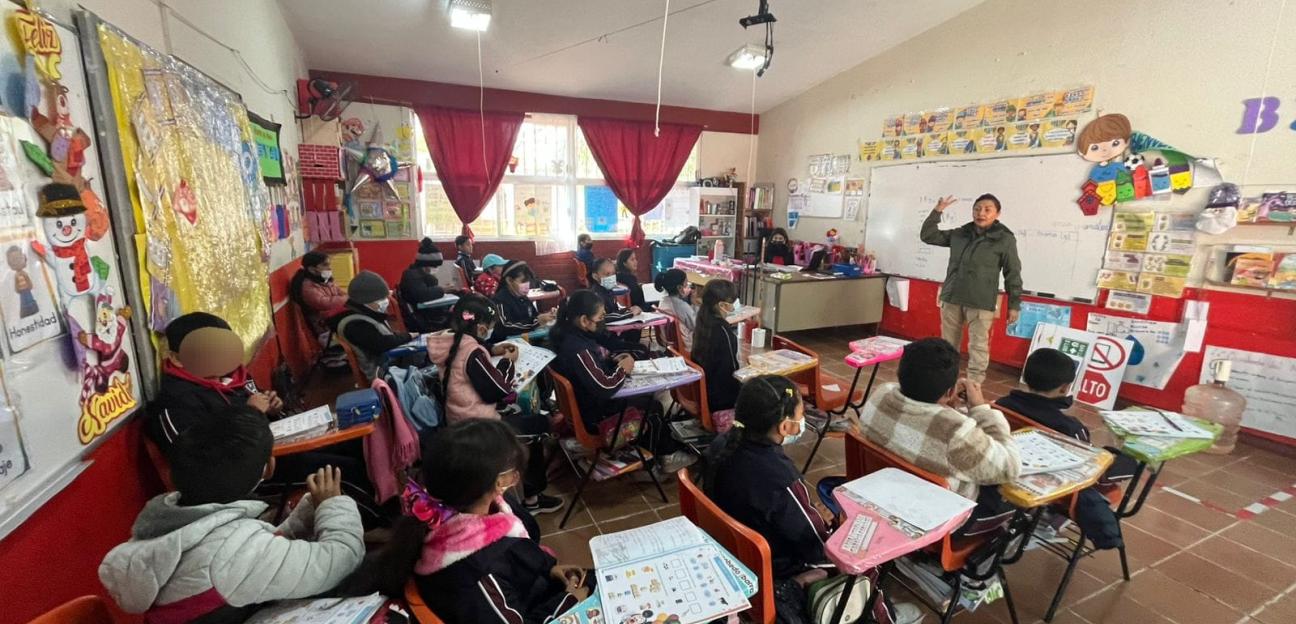 VILLA DE POZOS IMPLEMENTA “PATRULLA ESCOLAR” PARA FORTALECER LA SEGURIDAD VIAL