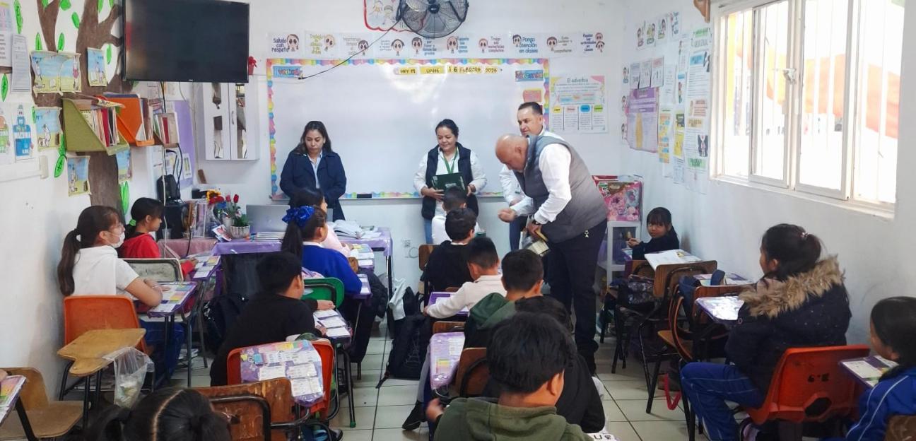 NIÑAS Y NIÑOS DE VILLA DE POZOS APRENDEN SOBRE TURISMO CON LA LOTERÍA TURÍSTICA