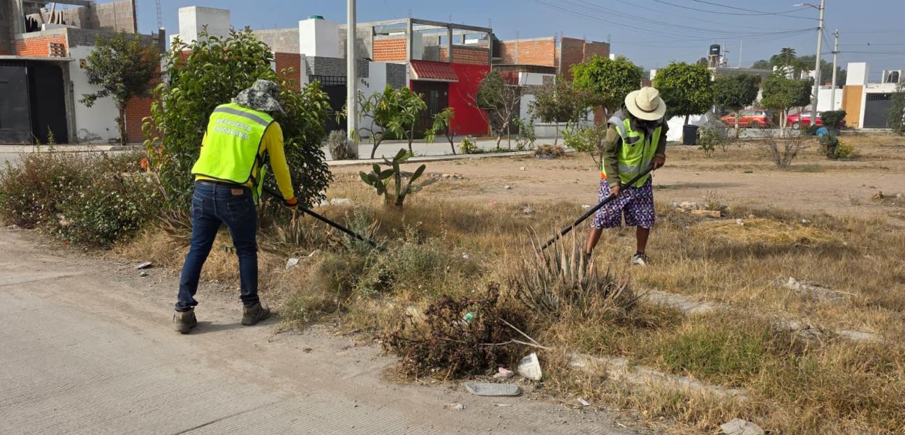 VILLA DE POZOS AVANZA EN EL RESCATE Y LIMPIEZA DE AREAS COMUNES