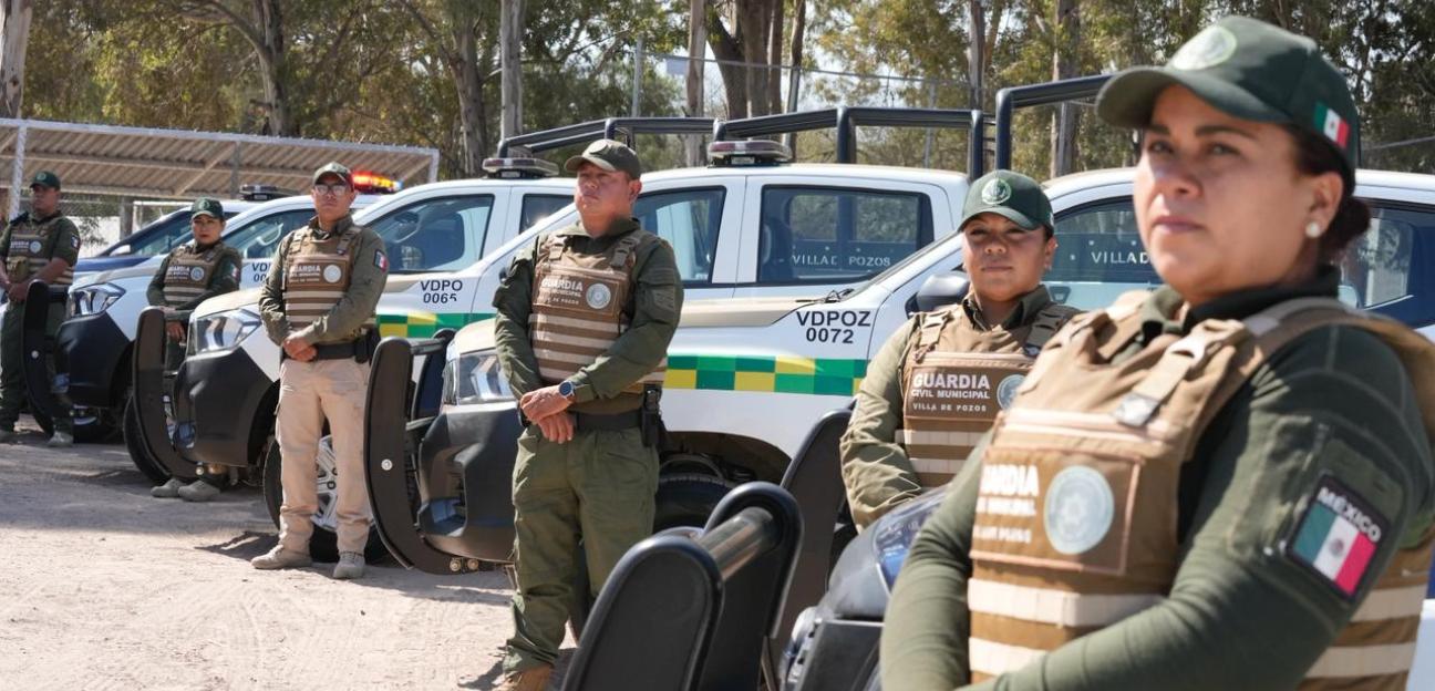 A UN AÑO DE OPERACIÓN, GUARDIA CIVIL MUNICIPAL DE VILLA DE POZOS FORTALECE SEGURIDAD