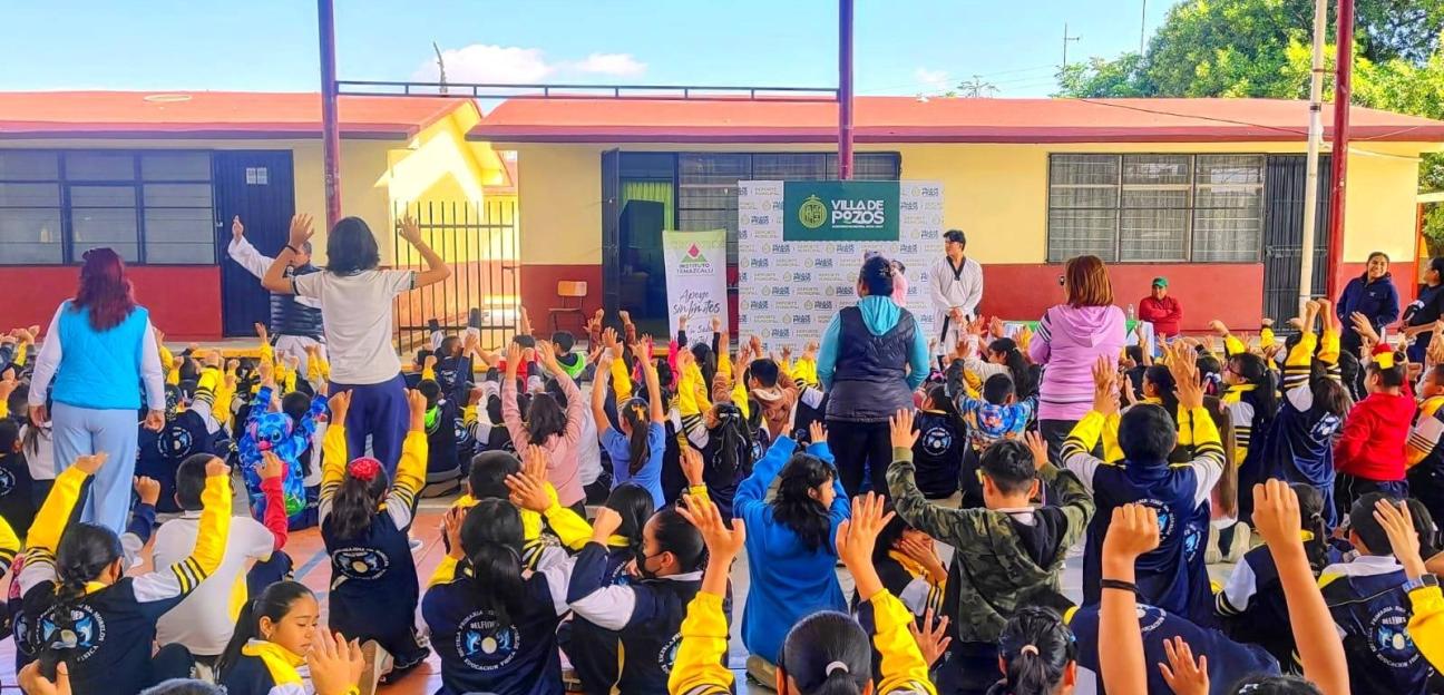 VILLA DE POZOS IMPULSA PROGRAMA “DEPORTE VS ADICCIONES” EN ESCUELAS