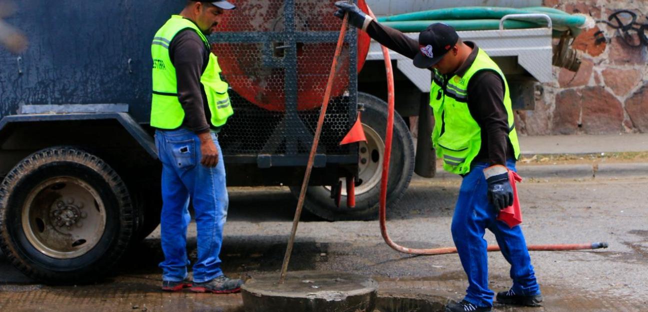 INTENSIFICA VILLA DE POZOS TRABAJOS PREVENTIVOS DE DESAZOLVE