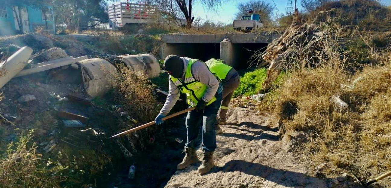 VILLA DE POZOS FORTALECE ACCIONES PREVENTIVAS EN DREN REVOLUCIÓN