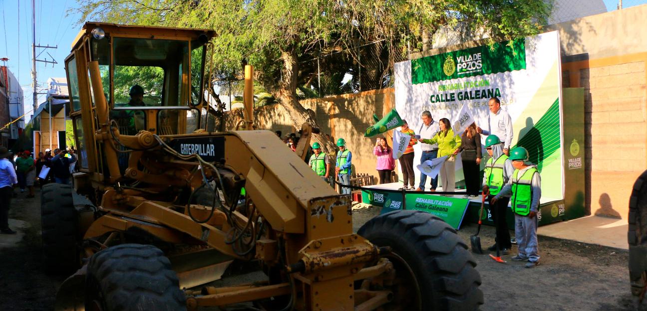 ARRANCA MODERNIZACIÓN DE LA CALLE GALEANA EN VILLA DE POZOS
