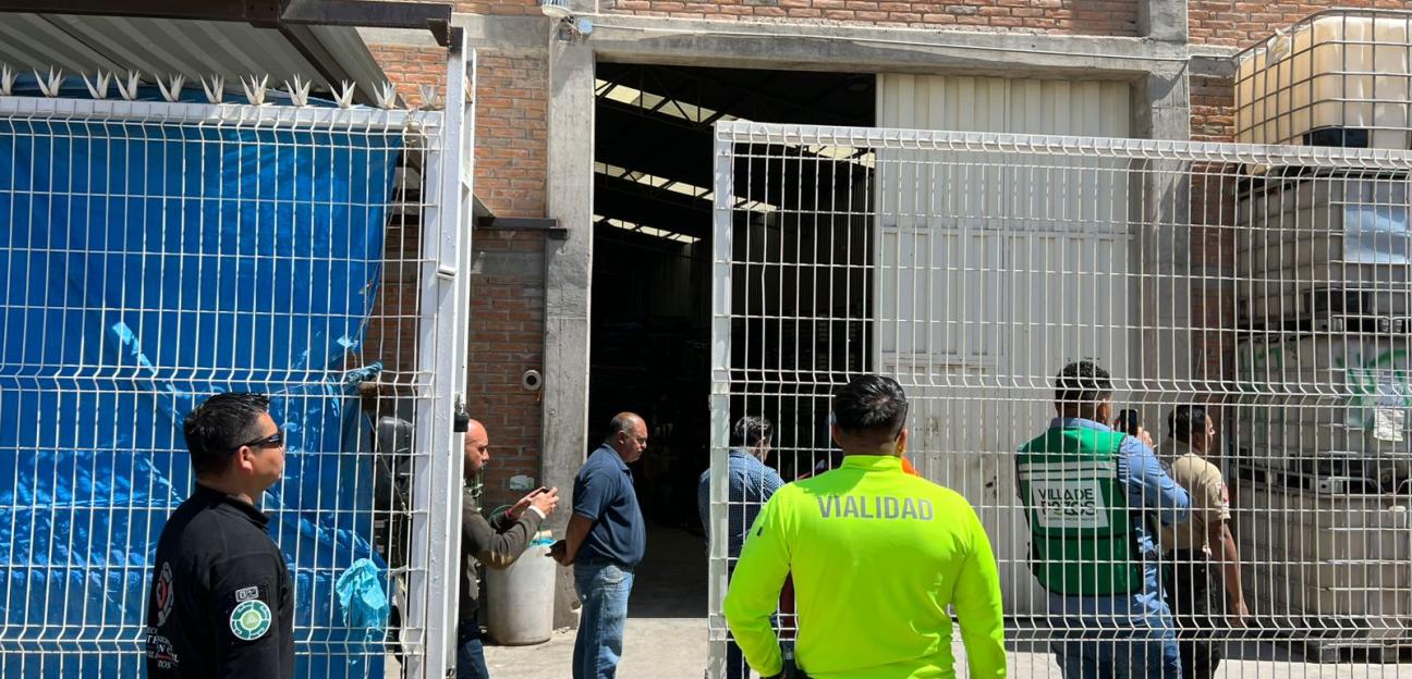 PC DE VILLA DE POZOS CLAUSURA EMPRESA POR MANEJO DE RESIDUOS PELIGROSOS