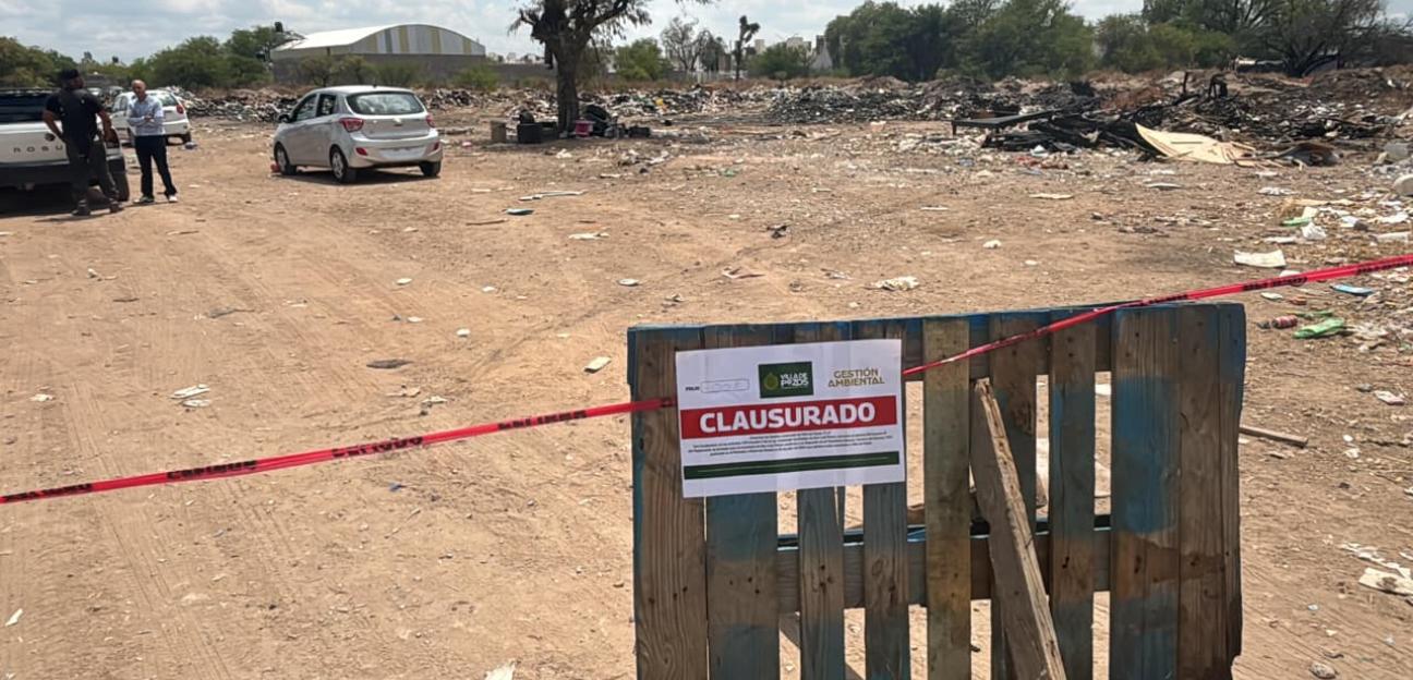 CLAUSURA GOBIERNO DE VILLA DE POZOS TIRADERO CLANDESTINO