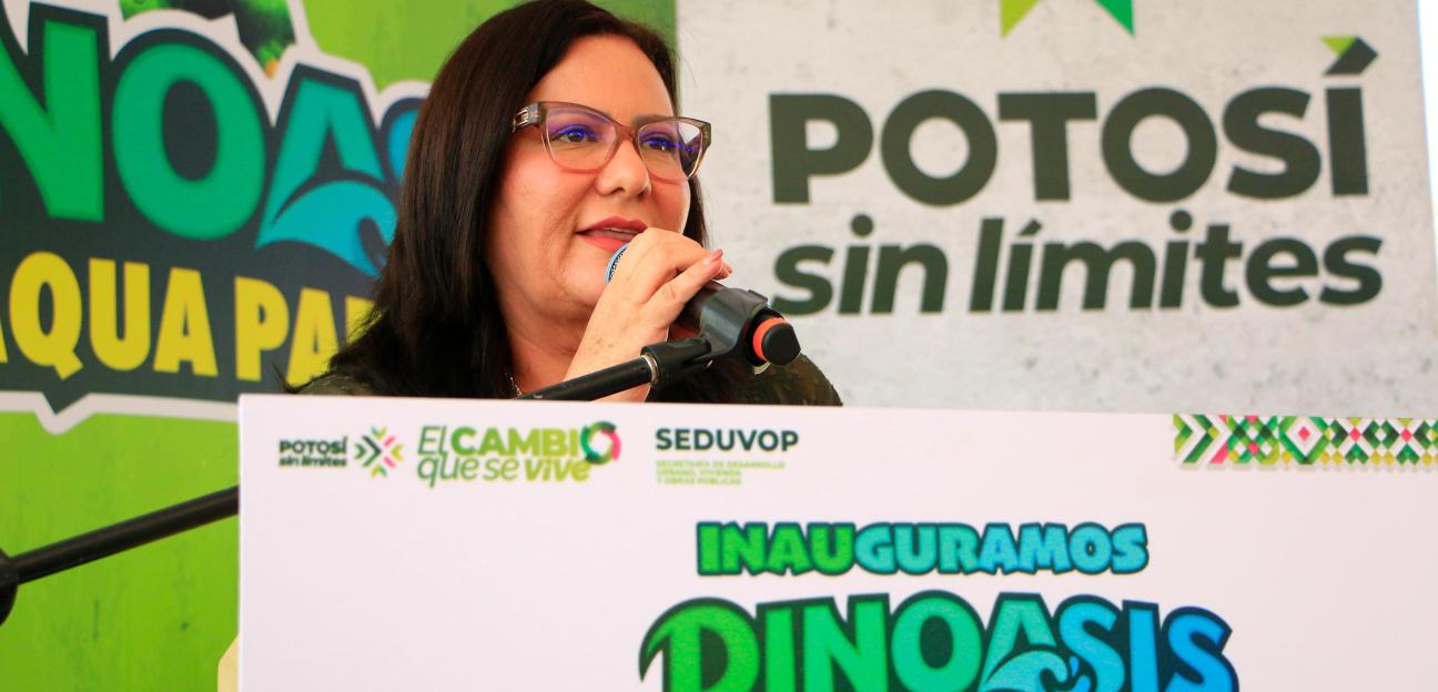 PATY ARADILLAS DESTACA APERTURA DE DINOASIS