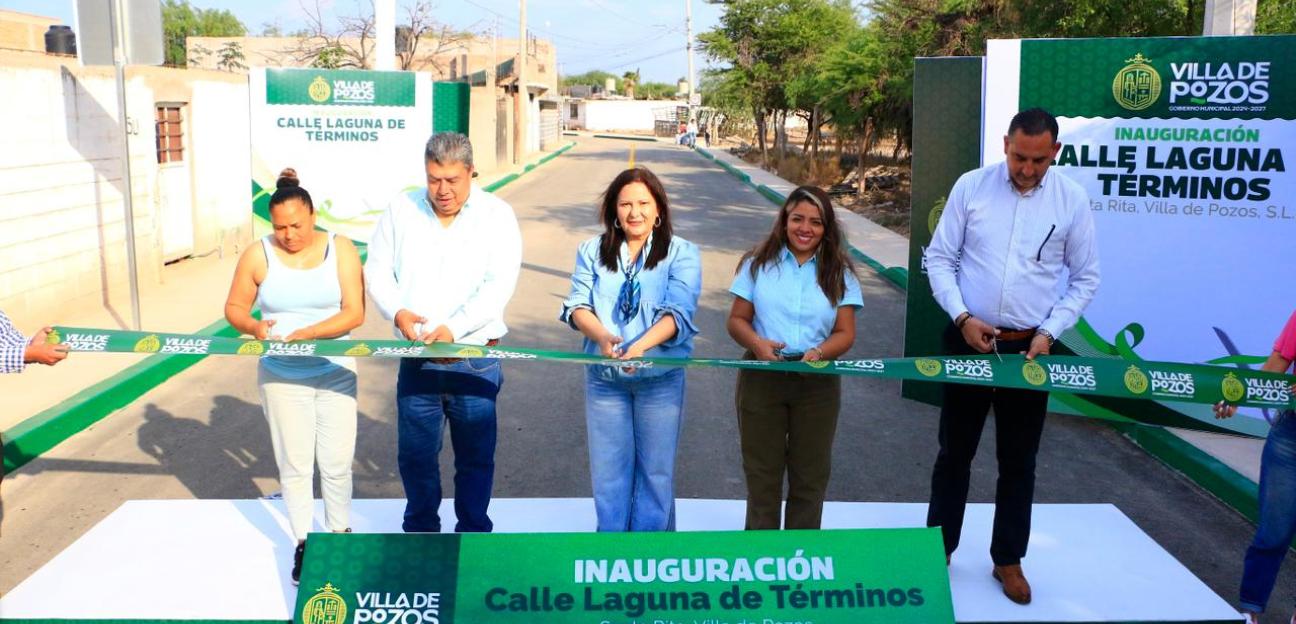 VILLA DE POZOS RENUEVAN INFRAESTRUCTURA VIAL EN SANTA RITA