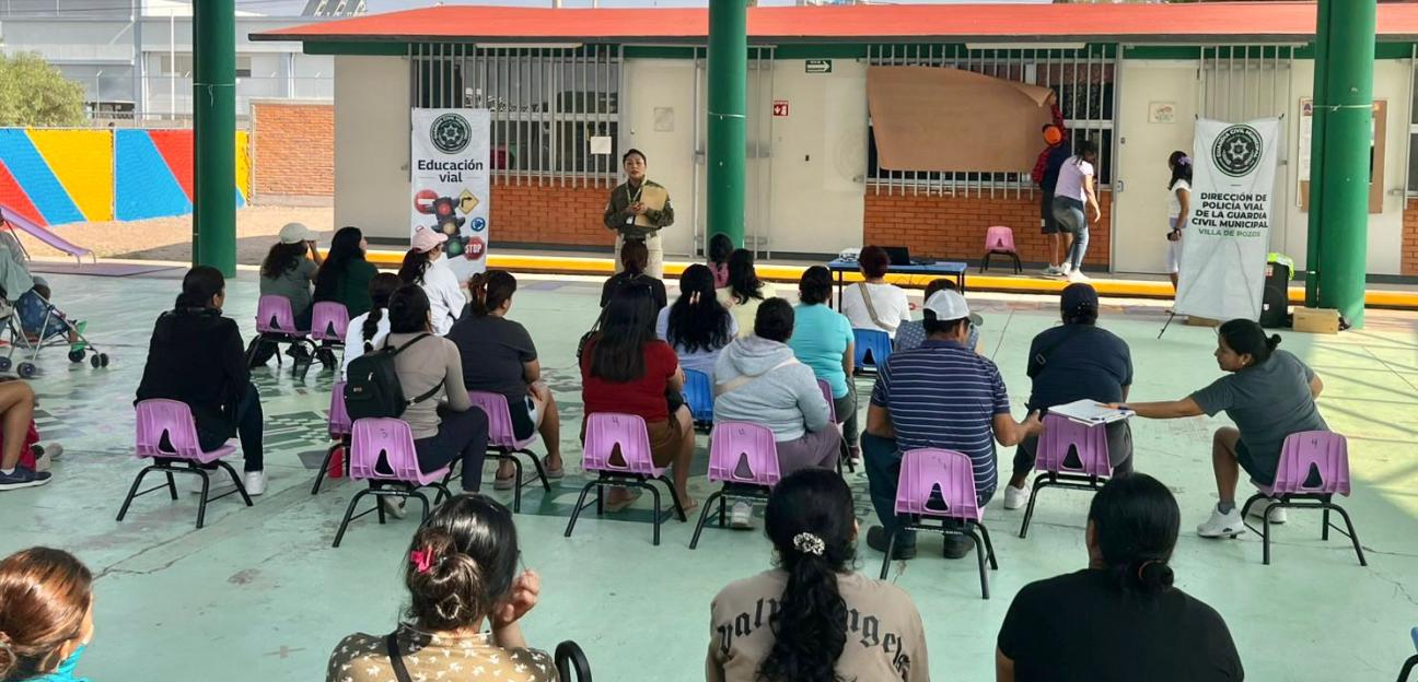 PROMUEVE VILLA DE POZOS CULTURA VIAL Y SEGURIDAD EN ESCUELAS
