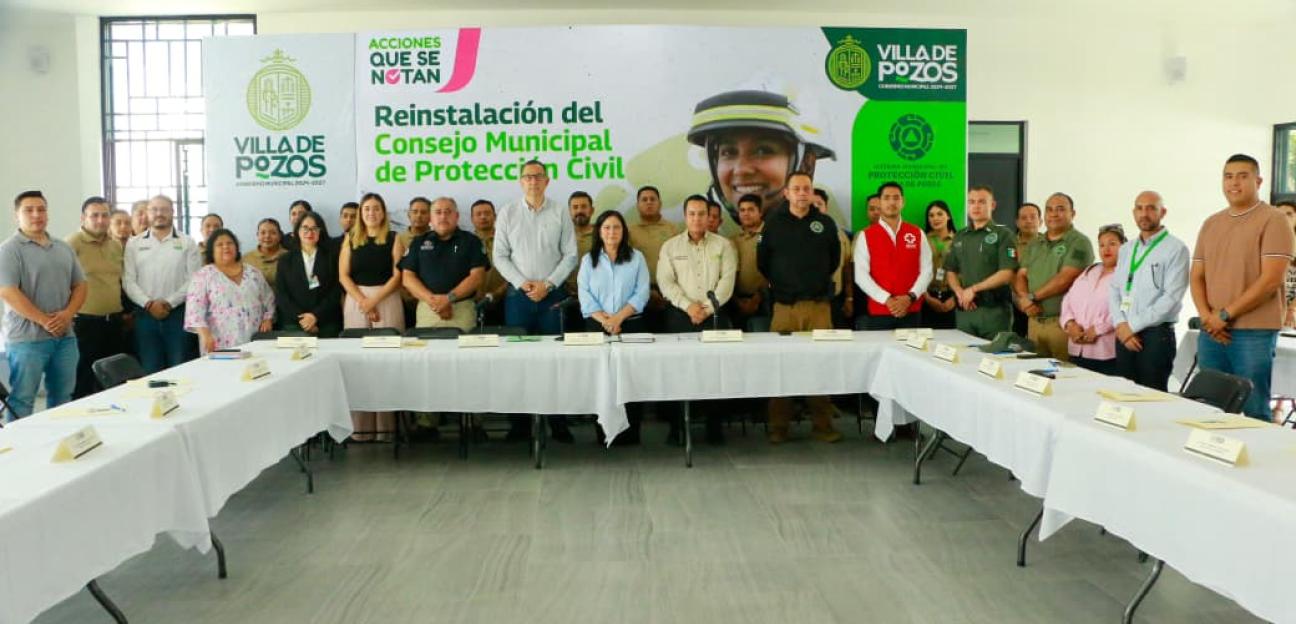RENUEVAN CONSEJO MUNICIPAL DE PROTECCIÓN CIVIL EN VILLA DE POZOS