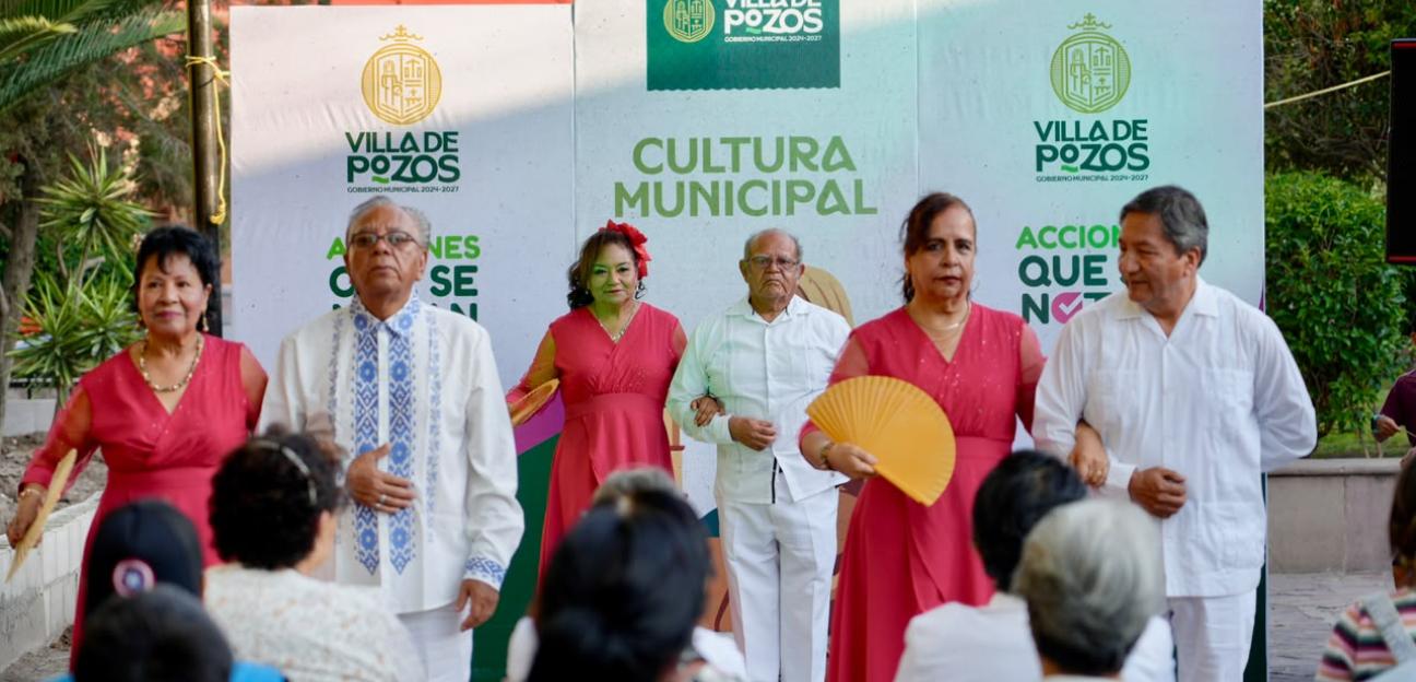 VILLA DE POZOS DISFRUTÓ UNA TARDE DE DANZÓN, TRADICIÓN Y CONVIVENCIA