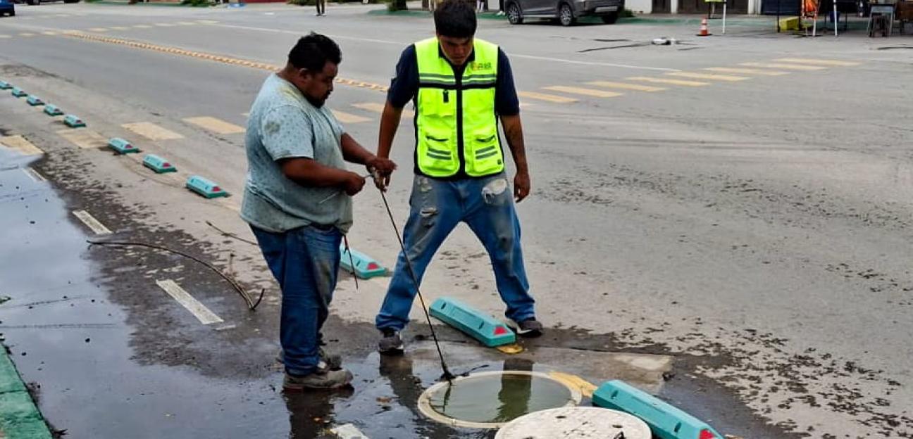 MANTIENE VILLA DE POZOS DESAZOLVE PERMANENTE PARA PREVENIR INUNDACIONES