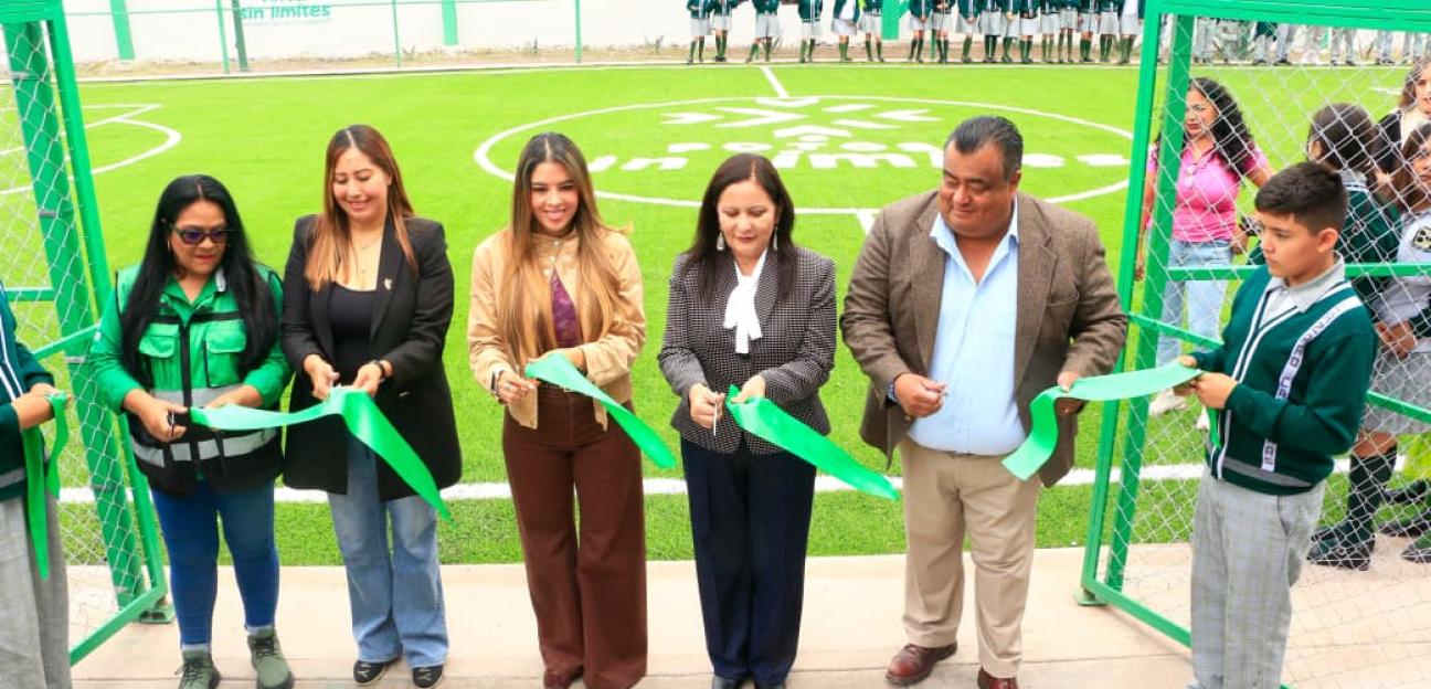 PATY ARADILLAS RECONOCE IMPULSO DEL GOBIERNO DEL ESTADO EN INFRAESTRUCTURA EDUCATIVA PARA VILLA DE POZOS