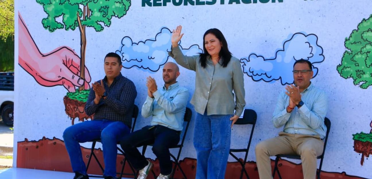 FORTALECE VILLA DE POZOS SU PATRIMONIO VERDE CON REFORESTACIÓN URBANA