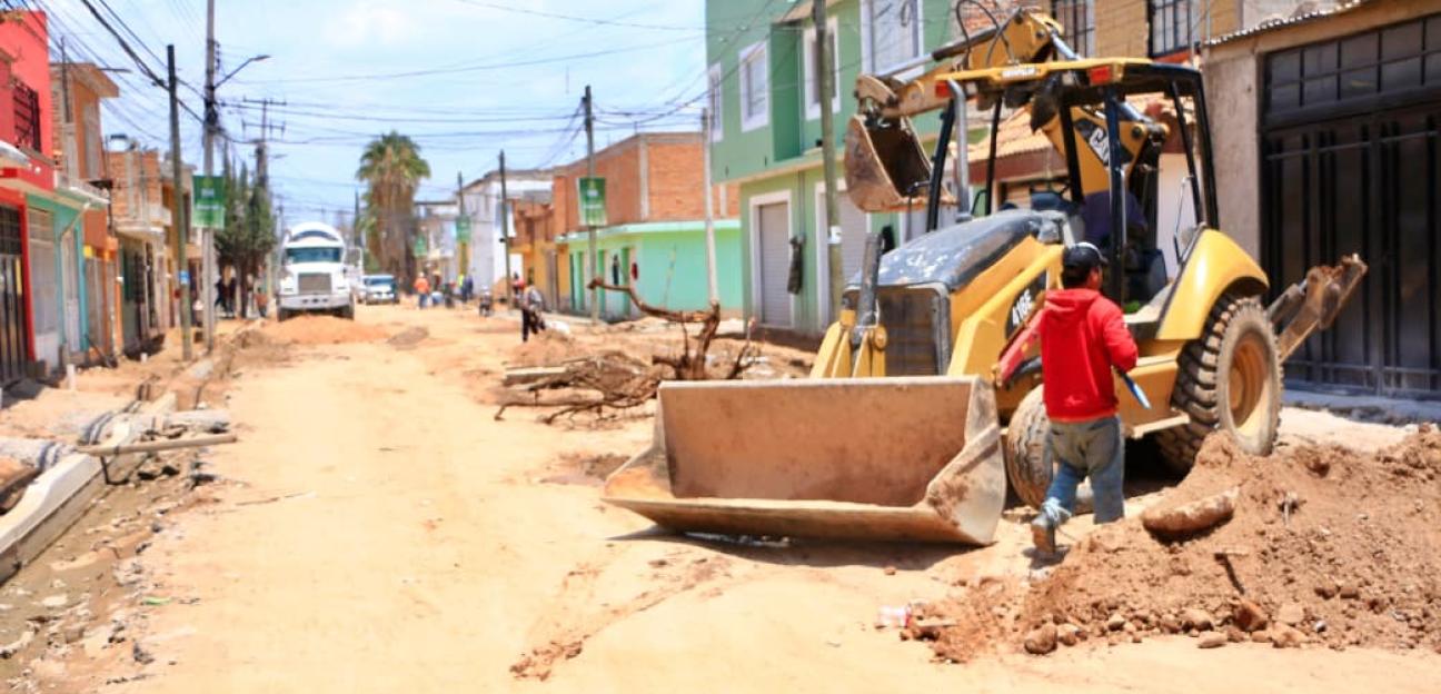 AVANZAN RENOVACIONES INTEGRALES DE CALLES EN VILLA DE POZOS