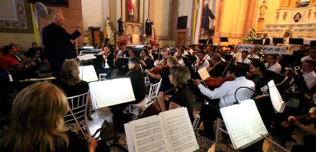 VILLA DE POZOS VIVE UNA NOCHE HISTÓRICA CON PRESENTACIÓN DE LA ORQUESTA SINFÓNICA DE SAN LUIS POTOSÍ