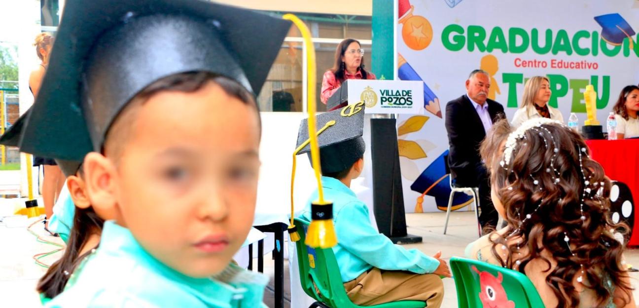 VILLA DE POZOS CELEBRA GRADUACIÓN Y CLAUSURA DEL CICLO ESCOLAR EN TEPEU