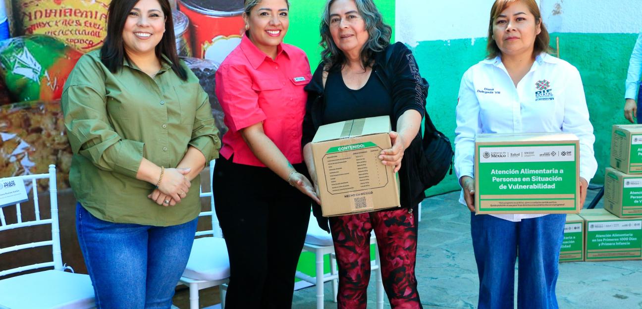 DIF MUNICIPAL DE VILLA DE POZOS ENTREGA PROGRAMAS ALIMENTARIOS A PERSONAS VULNERABLES