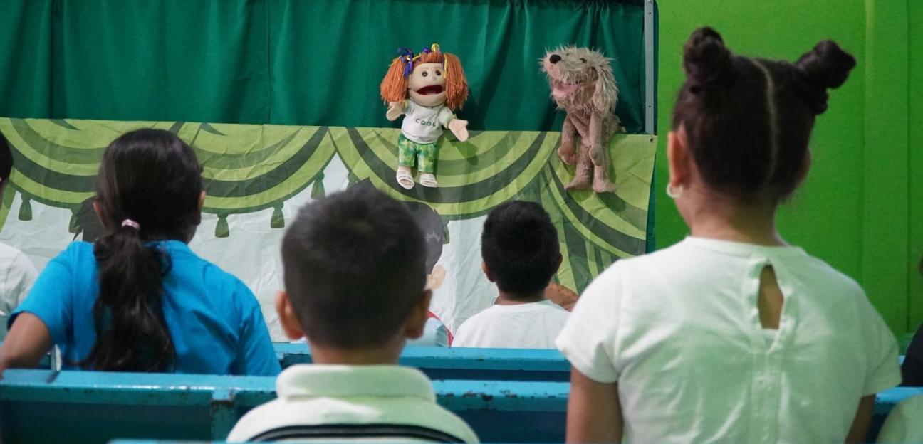 CON TEATRO GUIÑOL, SE FORTALECE LA SALUD MENTAL DE LAS INFANCIAS DE VILLA DE POZOS EN CAMPING DE VERANO