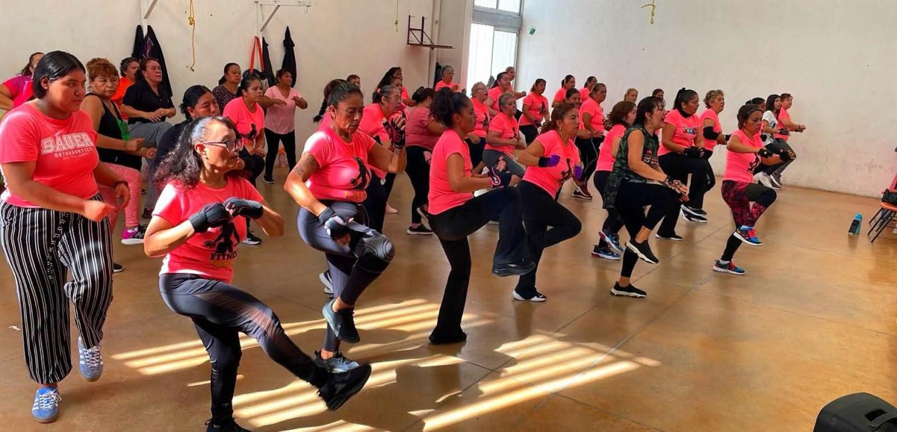 DIRECCIÓN DEL DEPORTE LLEVA CLASES DE AERO BOX A CIUDAD SATÉLITE