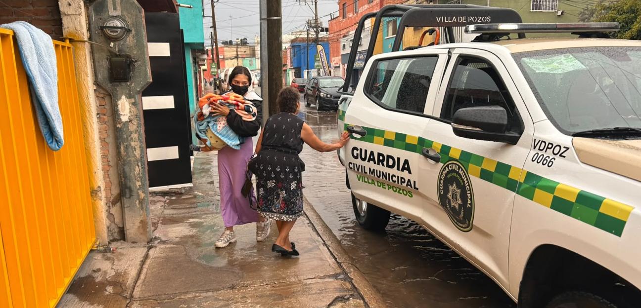 OPERATIVO TLÁLOC MANTIENE VIGILANCIA Y ATENCIÓN ANTE PRECIPITACIONES EN VILLA DE POZOS