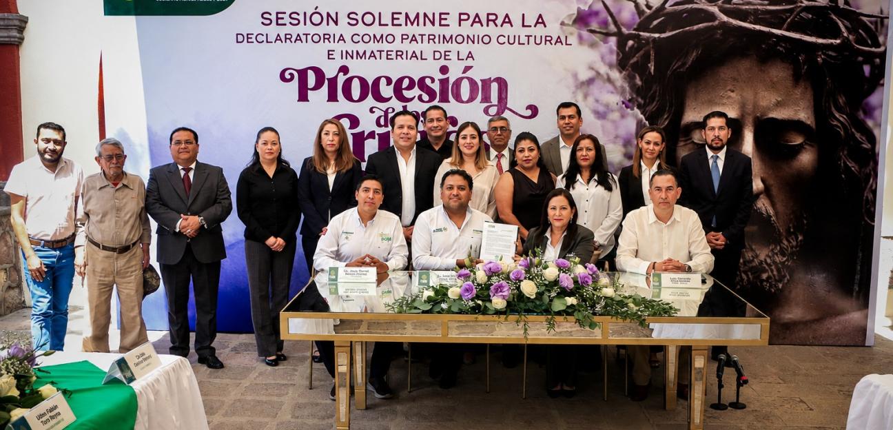 VILLA DE POZOS PRESERVA SU IDENTIDAD CON LA DECLARATORIA DE LA PROCESIÓN DE LOS CRISTOS