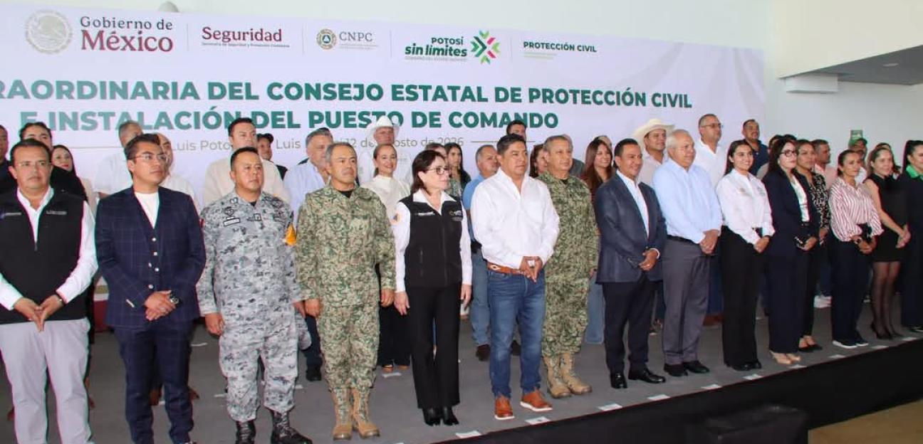 REFUERZA VILLA DE POZOS COORDINACIÓN CON EL ESTADO PARA ATENDER CONTINGENCIAS