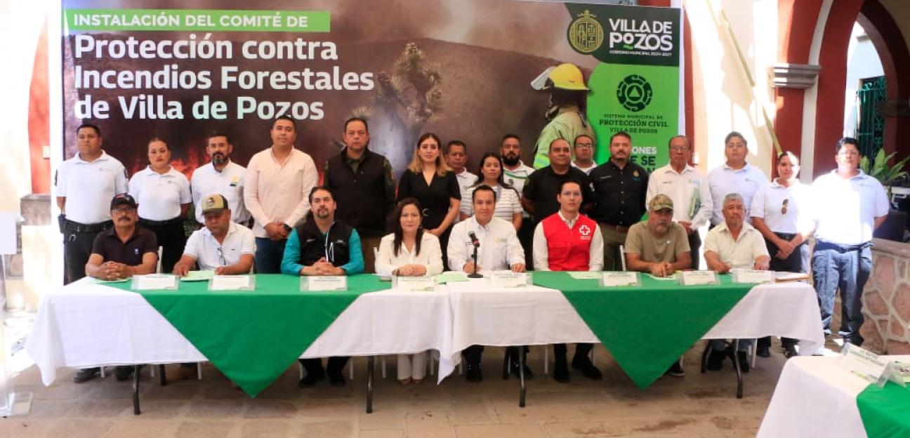 VILLA DE POZOS INSTALA SU COMITÉ DE PROTECCIÓN CONTRA INCENDIOS FORESTALES